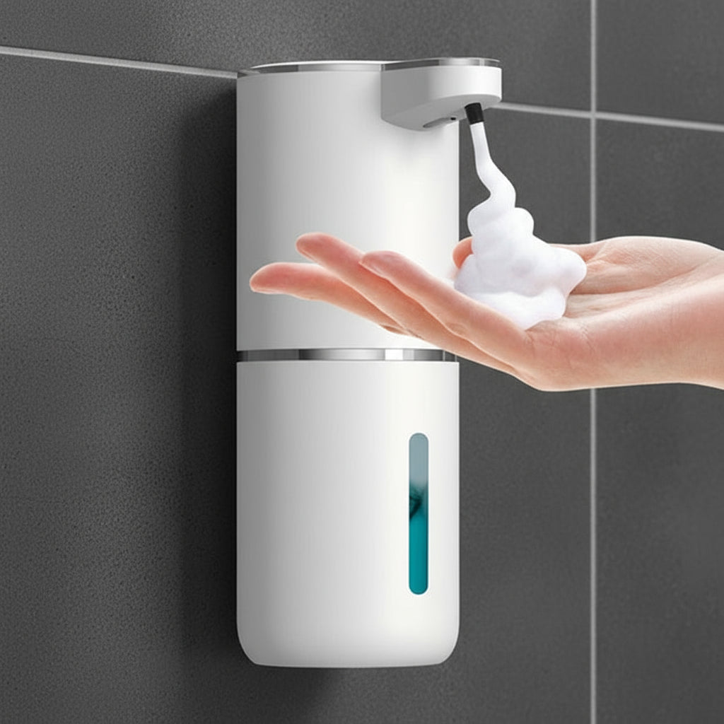 Сенсорний дозатор диспенсер  для рідкого мила, 380 мл білий