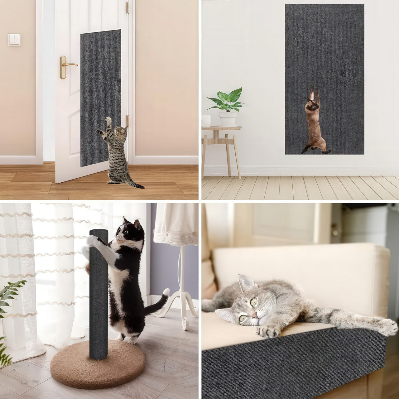 Кігтеточка килимок самоклейна для котів і собак - захист меблів від подряпин 40×100 см