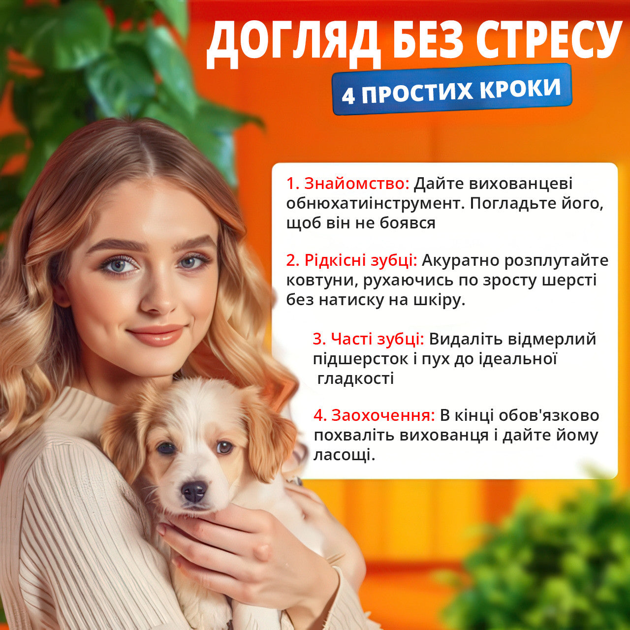 Щітка для шерсті ковтуноріз і дешеддер 2 в 1 для котів і собак, двосторонній гребінець, блакитний