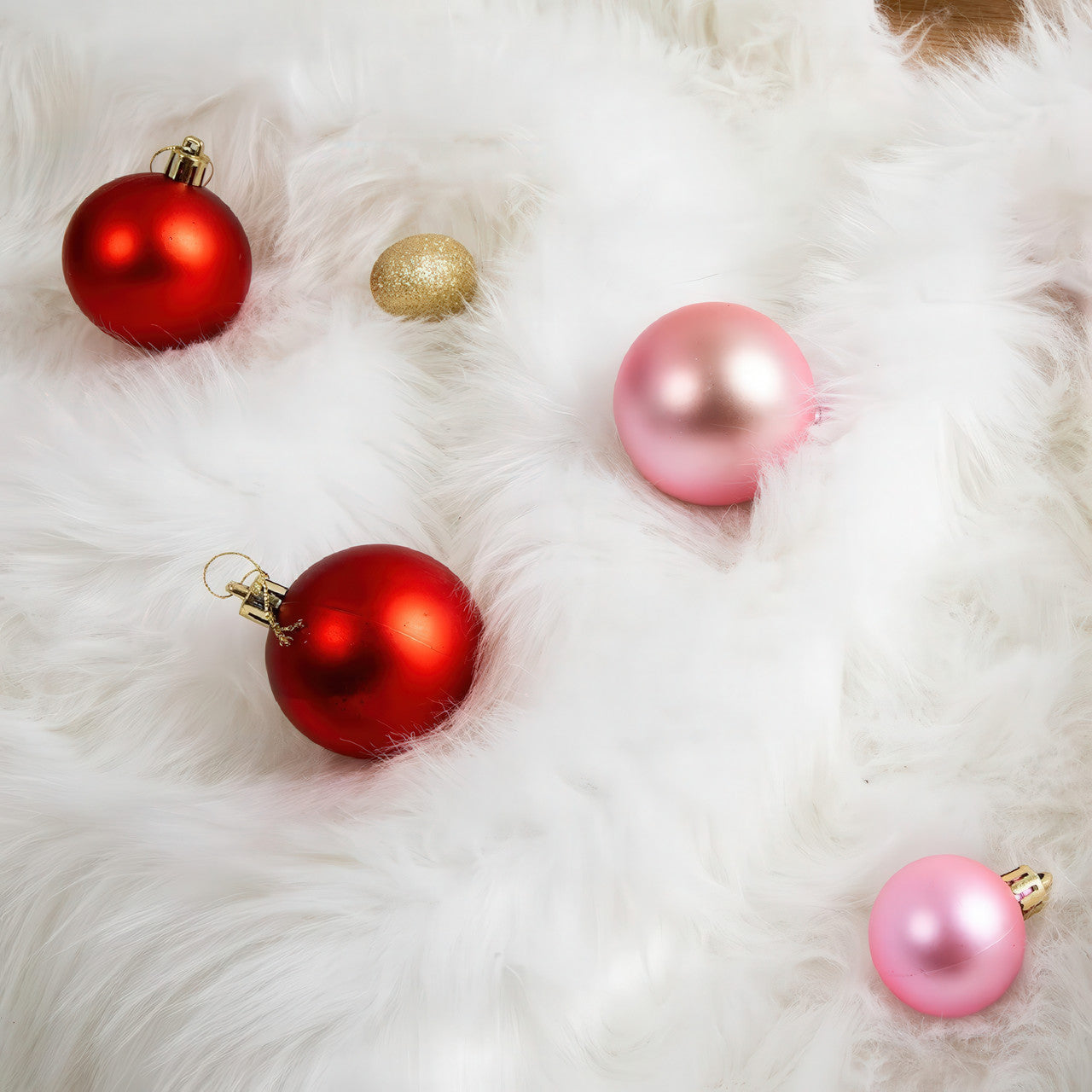 Килимок (спідниця) під ялинку хутряний круглий 78 см білий