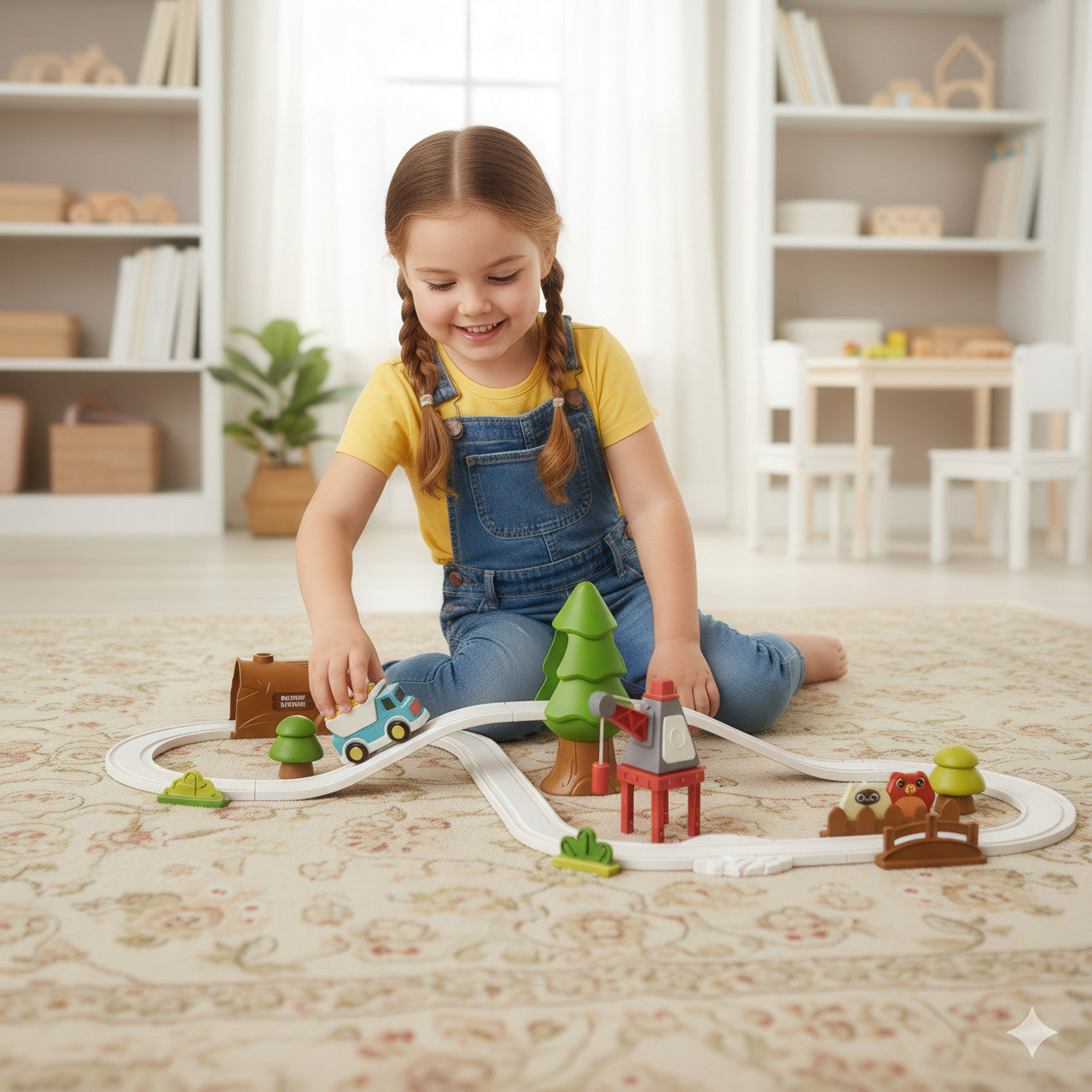 Ігровий набір залізниця Homkey FOREST TRACK (36 деталей, на батарейках)